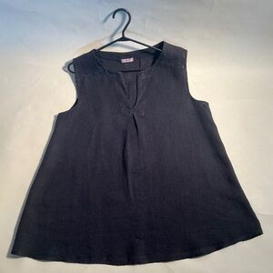 Own It Brand, Navy Blue Linen Sleeveless Top, Size Small But Fits Like Medium